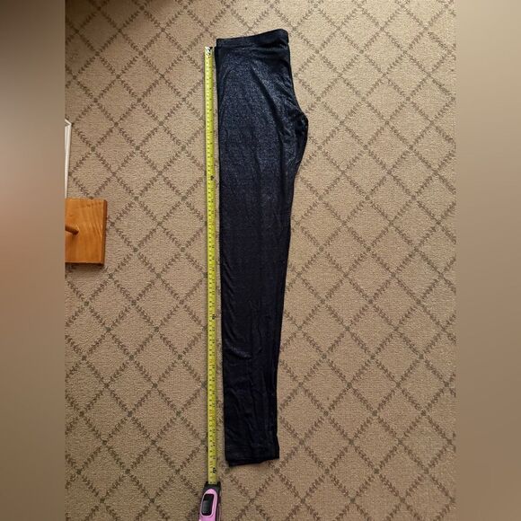 Splendid Black pull on glitter detailed leggings S - Picture 3 of 9